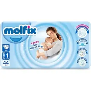 حفاضات مولفكس للأطفال رقم 1 حديثي الولادة(44 قطعة) Molfix Baby Diapers NO.1