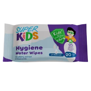سوبركيدز مناديل مائيه 20 منديل Superkids Hygiene Water Wipes