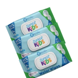 عرض 3 قطع سوبركيدز مناديل مبللة 72 قطعة