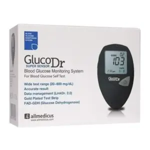 جهاز سكر جلوكو دكتور سوبر سينسور Gluco Dr Super Sensor كورى الصنع + 25 شريط هدية