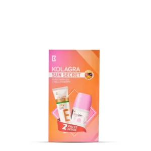 Kolagra Sun secret( Roll-on Berry 3*1 + Sunscreen gel cream)كولاجرا صن السرية